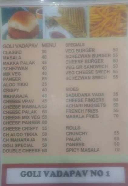 GOLI VADA PAV NO.1 - SESHADRIPURAM - BANGALORE Menu, Photos, Images and Wallpapers - MouthShut.com