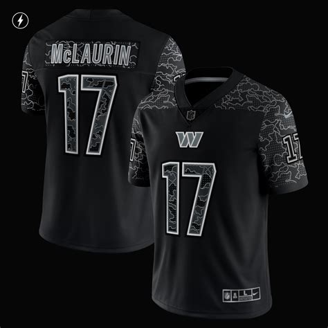 Men's Washington Commanders Terry McLaurin Nike Black RFLCTV Limited Jersey