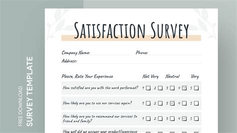 Google Doc Survey Template