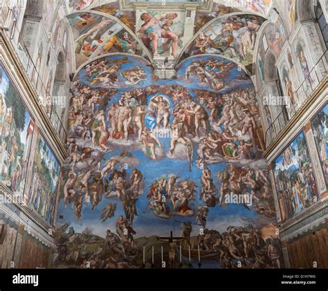 Michelangelo last judgement hi-res stock photography and images - Alamy