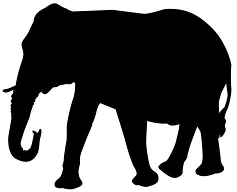 Free 272 Trunk Up Silhouette Elephant Svg SVG PNG EPS DXF File