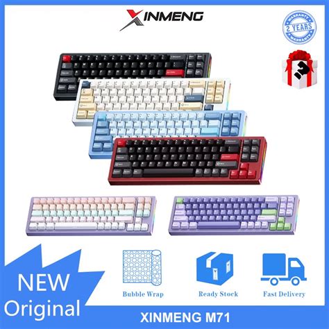 （4250-1275）XINMENG M71 three mode Hot swap RGB mechanical keyboard | Shopee Philippines