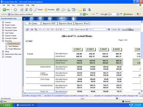 Crystal Reports Integration with Tracker Data Warehouse for True Business Intelligence