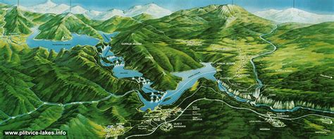 Panorama map of Plitvice Lakes National Park - Plitvice-Lakes.info