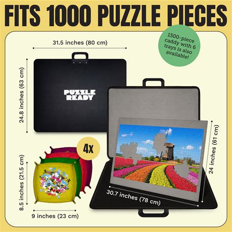 Portable Puzzle Caddy - 1000/1500 Pieces | Puzzle Ready