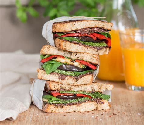 Mediterranean vegan sandwich - Lazy Cat Kitchen