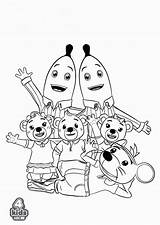Bananas In Pyjamas Coloring Pages Free Printable Sketch Page sketch template