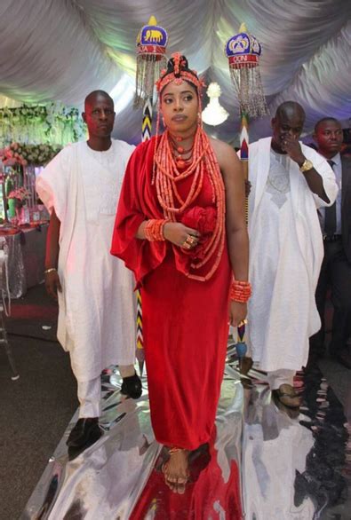 Photos of Ooni of Ife with his new wife at their traditional wedding