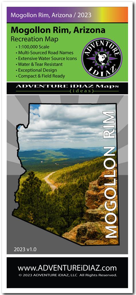 Mogollon Rim Map | ADVENTURE iDIAZ