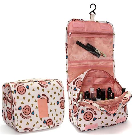 Hanging Toiletry Bag Travel Organizer Cosmetic Wash Make Up Bag Case for Women Men Toiletry Kit ...