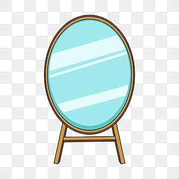 Oval Vintage Mirror Drawings