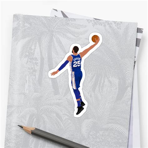 "Ben Simmons " Sticker by Infamousbball | Redbubble