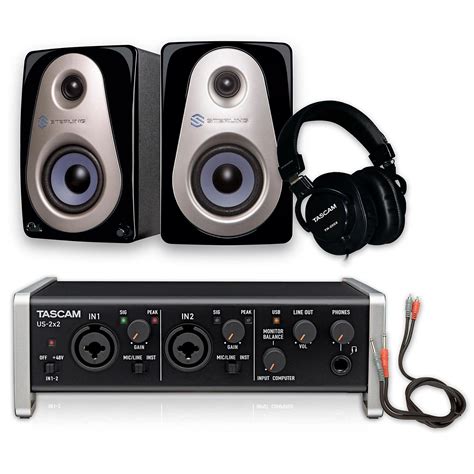 Tascam US-2x2 TH-200X Headphone Package | Musician's Friend