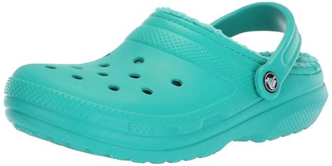 Crocs Classic Lined, Unisex Adult's Clogs, Blue (Tropical Teal/tropical Teal), M5/W6 UK (38/39 ...