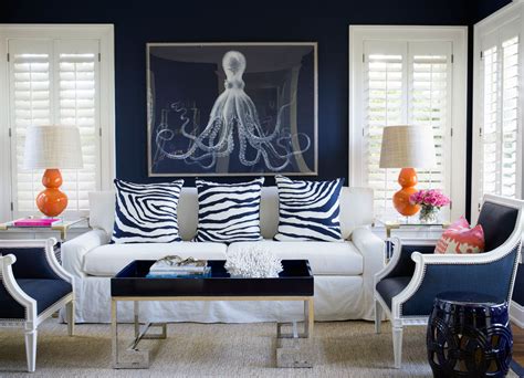 Dark Blue Living Room Decorating Ideas - numeraciondecartas