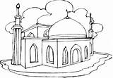 Masjid Coloring Pages sketch template