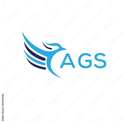 AGS Letter logo white background .AGS technology logo design vector ...