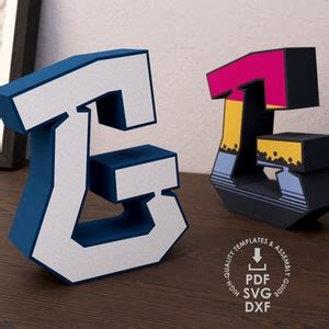 Graffiti 3d Letter G Template Printable Letter 3d Sign - Etsy