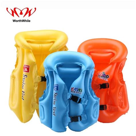 WorthWhile Portable Inflatable Life vest Floating Life jacket Swimwear for Outdoor Camping ...