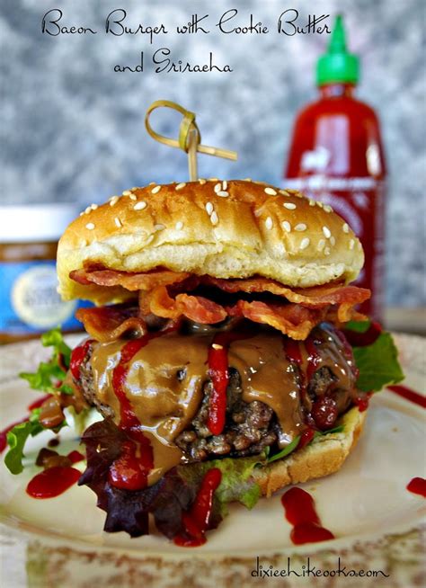 Bacon Burger with Cookie Butter and Sriracha | Dixie Chik Cooks