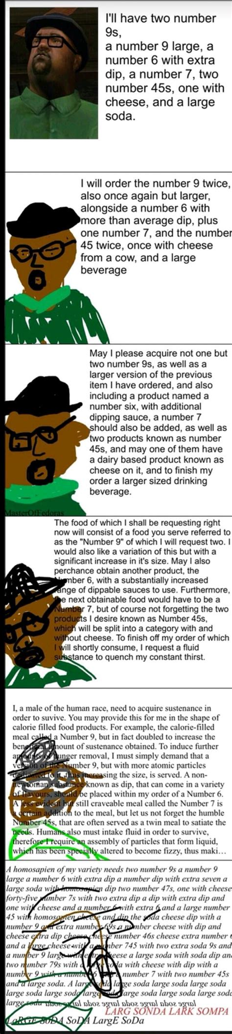 Big Smoke's Order | Increasingly Verbose Memes | Know Your Meme