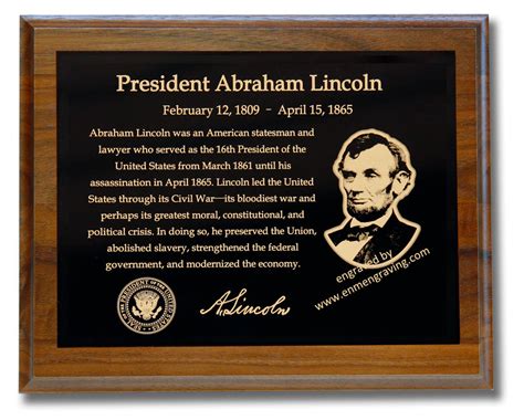 8"x10" Memorial Plaque with Photo, Black Color Brass Plates, Made in USA – EnM Engraving