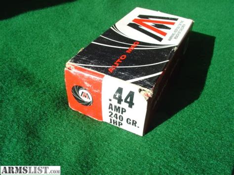 ARMSLIST - For Sale: 44 Automag Original Ammunition