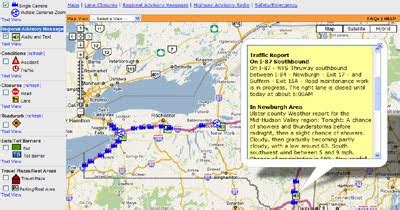 Maps Mania: New York Thruway Traffic Map