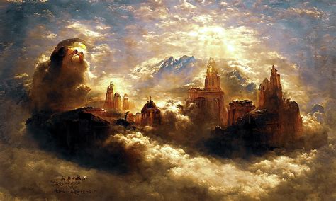 City of Heaven, 05 Painting by AM FineArtPrints - Fine Art America