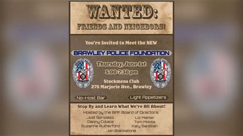 Brawley Police Foundation invites community to event - KYMA