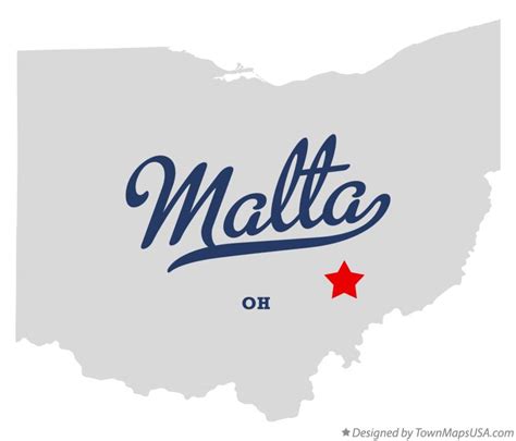 Map of Malta, OH, Ohio