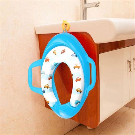 Children Soft Potty Training Seat Splash Guard Washable Toilet Training Potty Cushion (Light ...