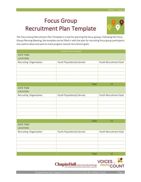 Sample Recruitment Plan And Timeline