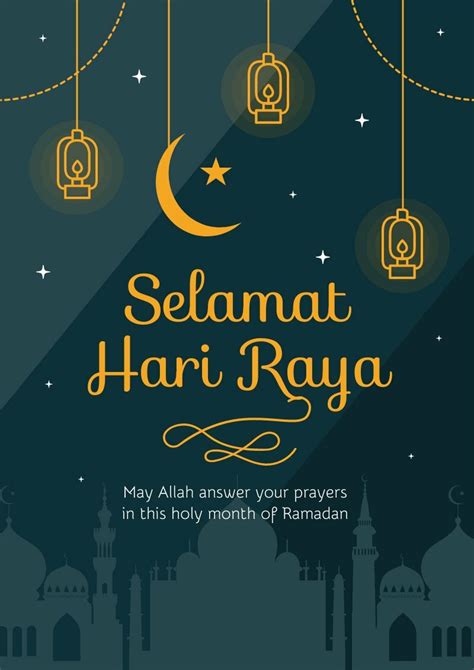 Modern Selamat Hari Raya - Piktochart