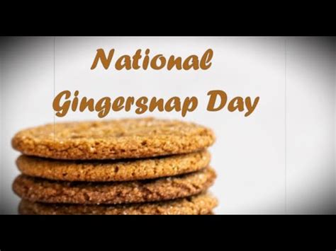 National Gingersnap Day (July 1) - Activities and Why We Love National ...