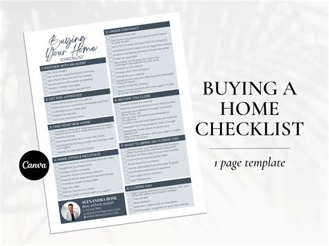 Buying A House Checklist First-time Home Buyer Checklist Australia ...