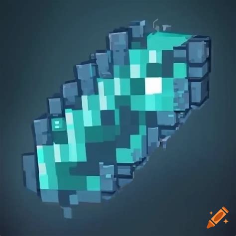 Realistic minecraft diamond on Craiyon