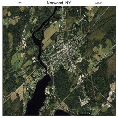 Aerial Photography Map of Norwood, NY New York