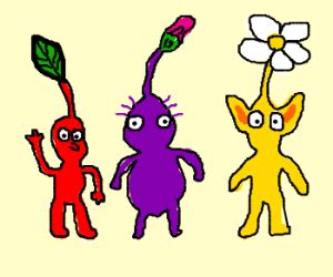 Rainbow Pikmin - Drawception