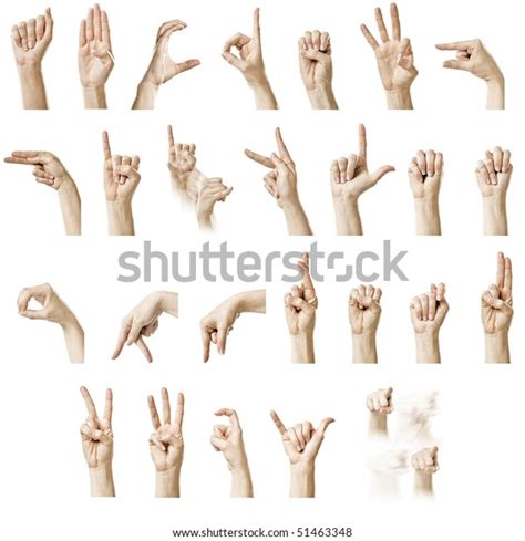 Finger Spelling Alphabet American Sign Language Stock Photo (Edit Now) 51463348