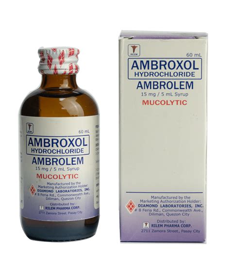 Ambroxol 15mg/5mL Syrup - Diamond Laboratories, Inc.