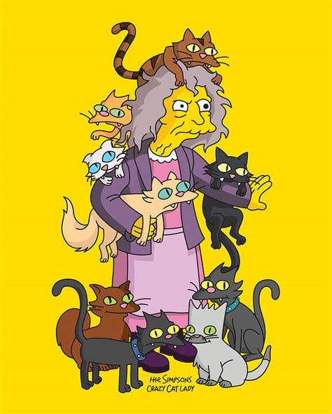 Old Cat Lady Simpsons