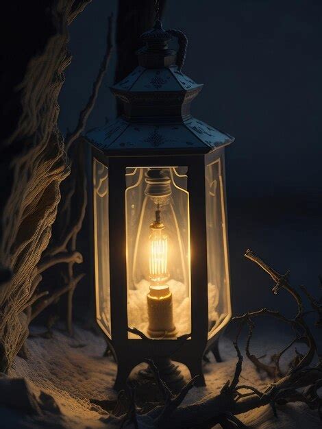 Premium AI Image | A lantern at night