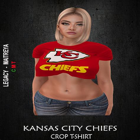 Second Life Marketplace - KANSAS CITY CHIEFS Crop T-shirt