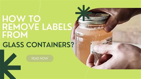 How to remove labels from glass containers? – Allo Innoware