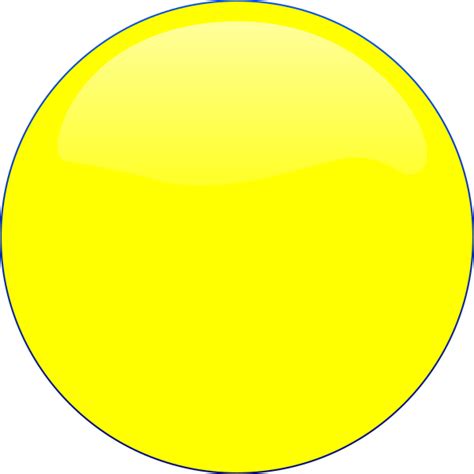 Yellow Circle Icon Clip Art at Clker.com - vector clip art online ...