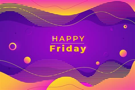 Premium Vector | Happy friday purple background