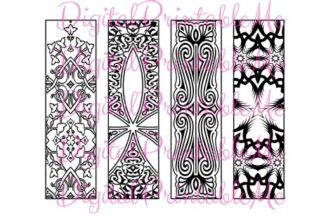 Printable Bookmark Coloring Page Mandala Graphic by DigitalPrintableMe ...