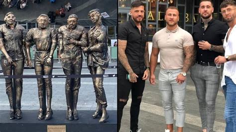 Four lads in jeans statue has been revealed in Birmingham