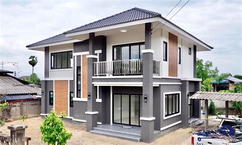 Two Storey House Plans With Balcony Two Storey House Plans With Balcony With Stainless Steel ...